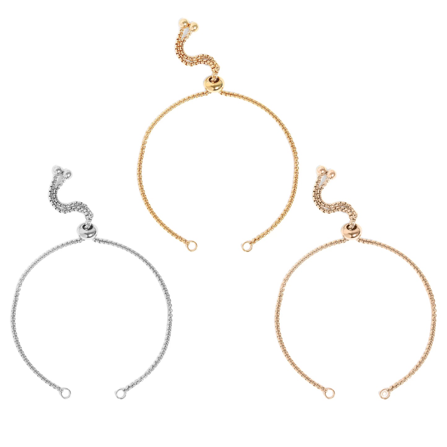 Adjustable Cinch Bolo Chain Bracelet