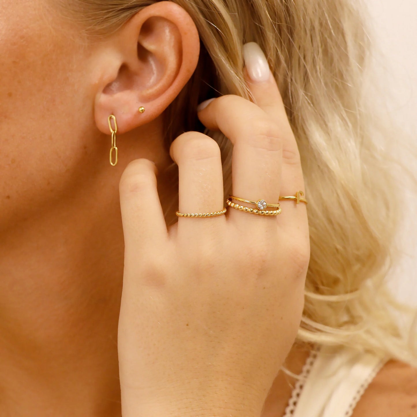 Braided Twisted Rope Ring