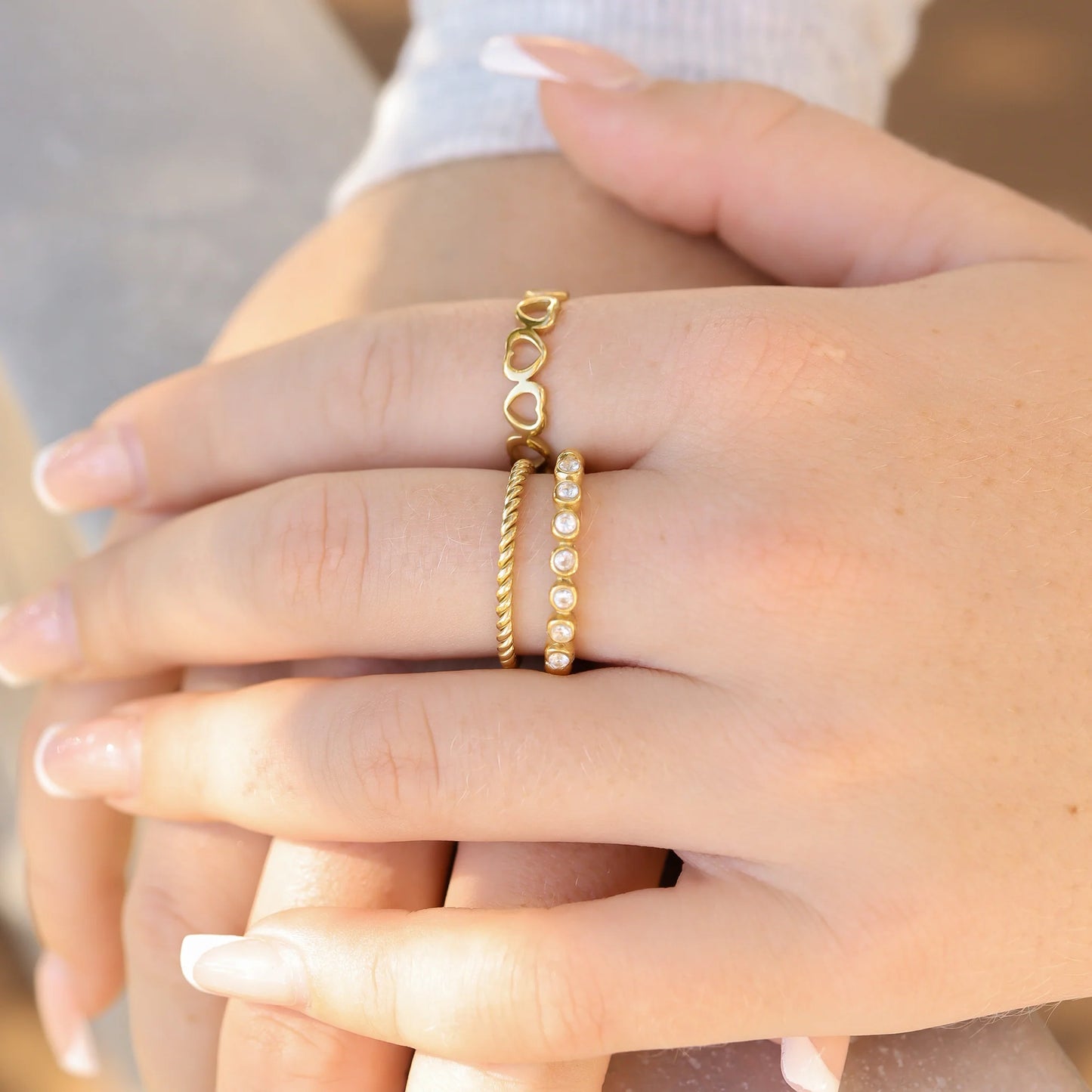 Braided Twisted Rope Ring