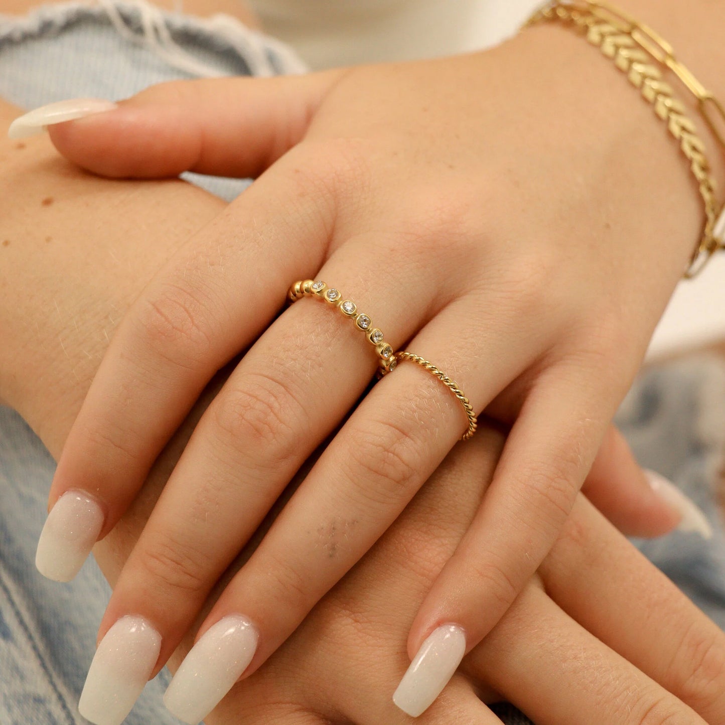 Braided Twisted Rope Ring