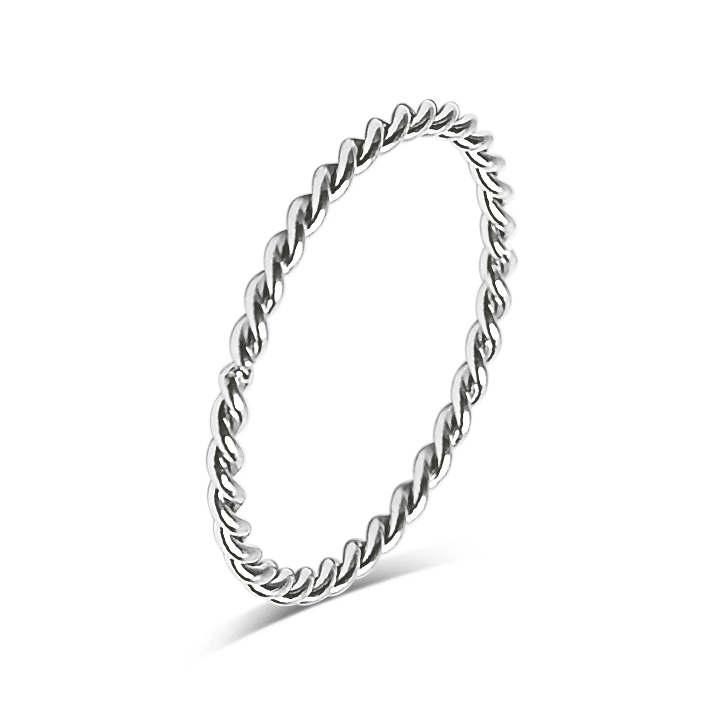 Braided Twisted Rope Ring