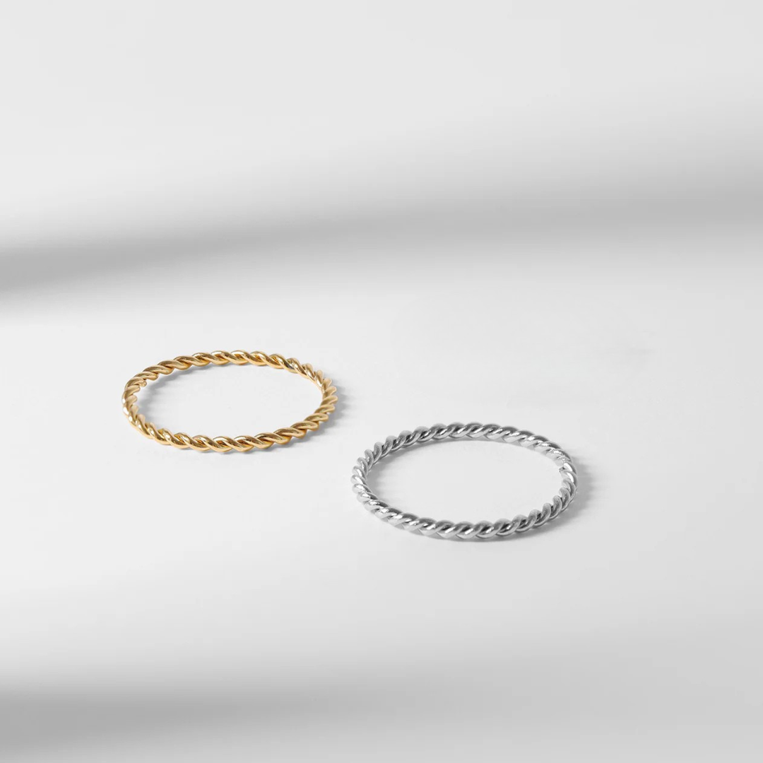 Braided Twisted Rope Ring