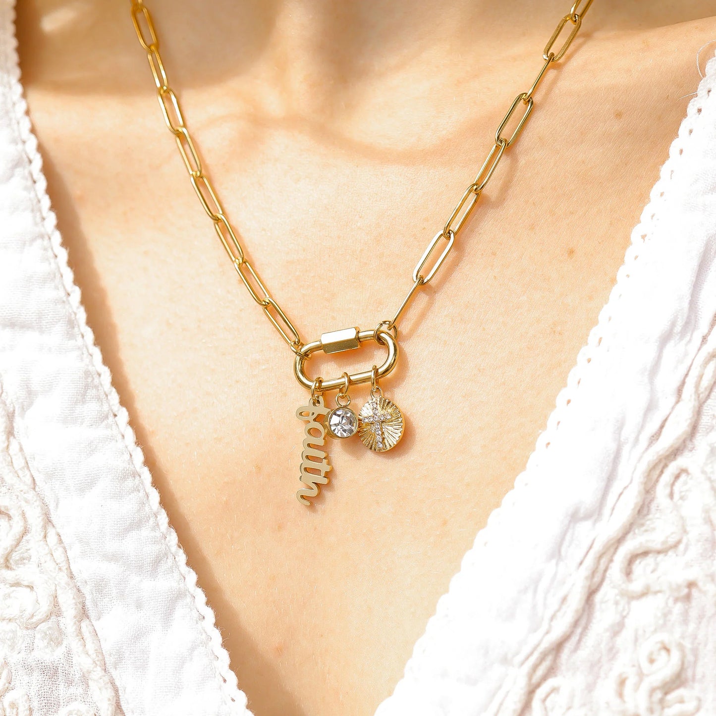 Curated Faith Charm Necklace