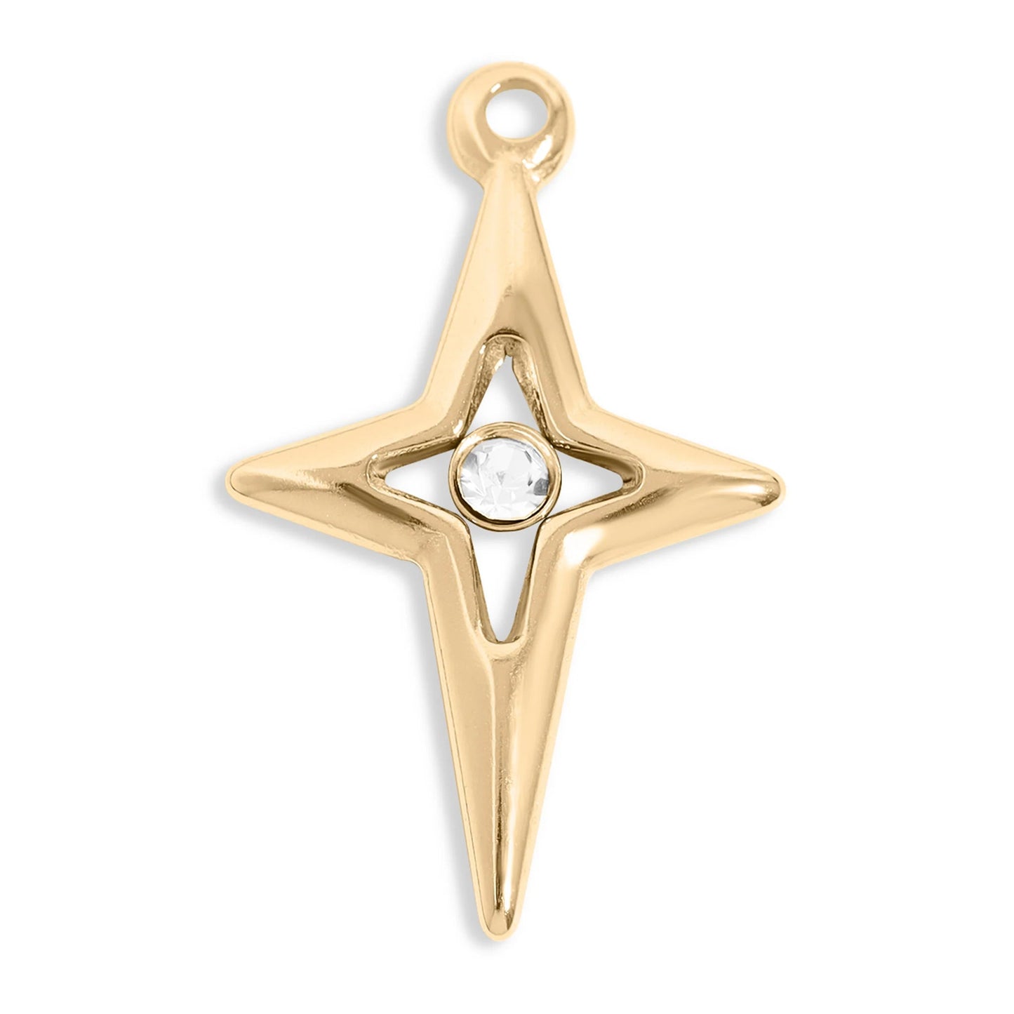 Compass Star Charm