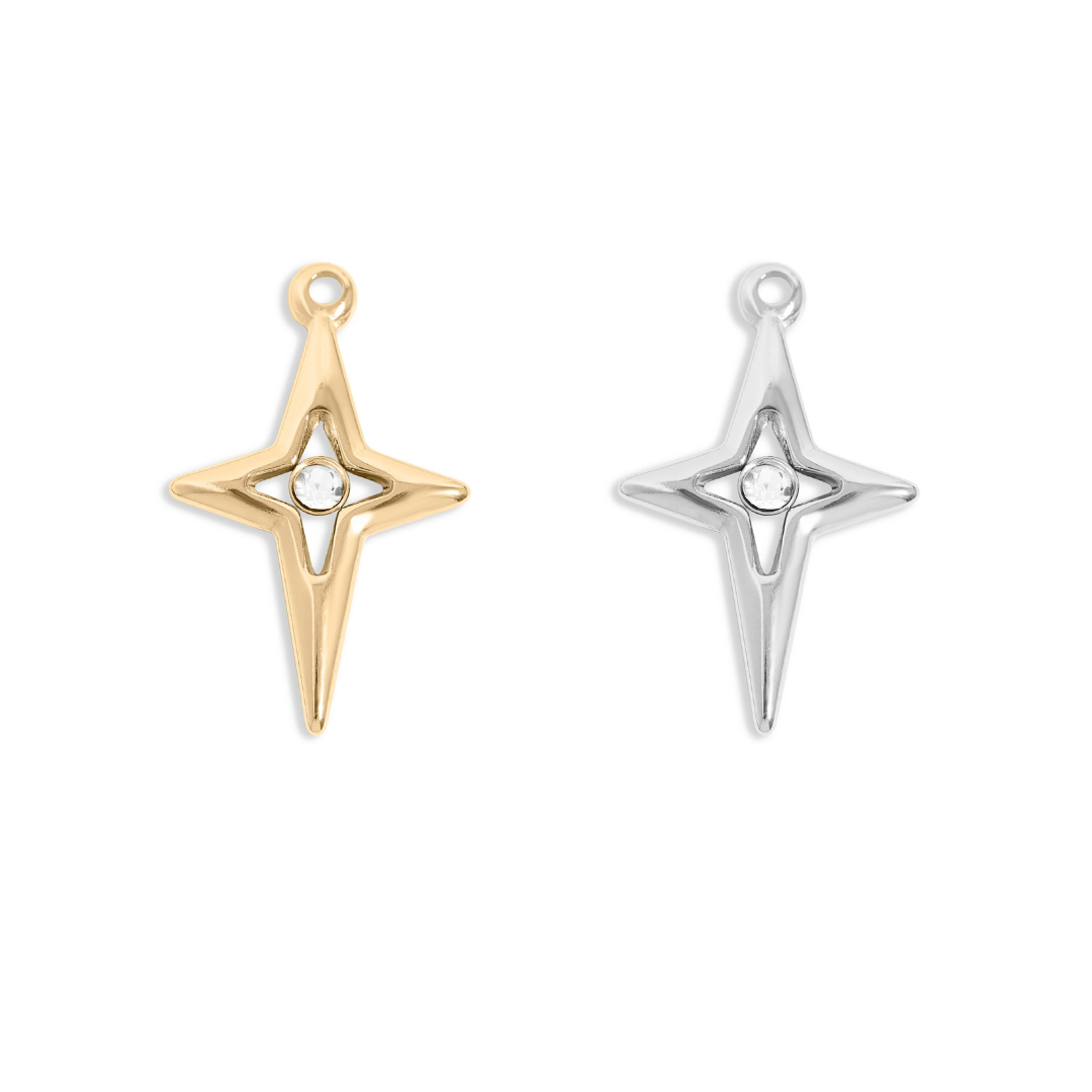 Compass Star Charm