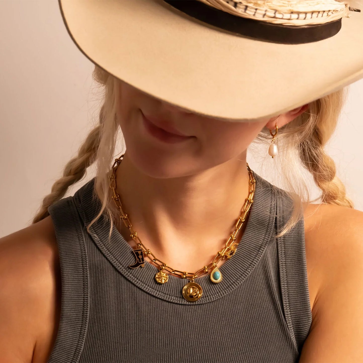 Cowgirl Hat Charm