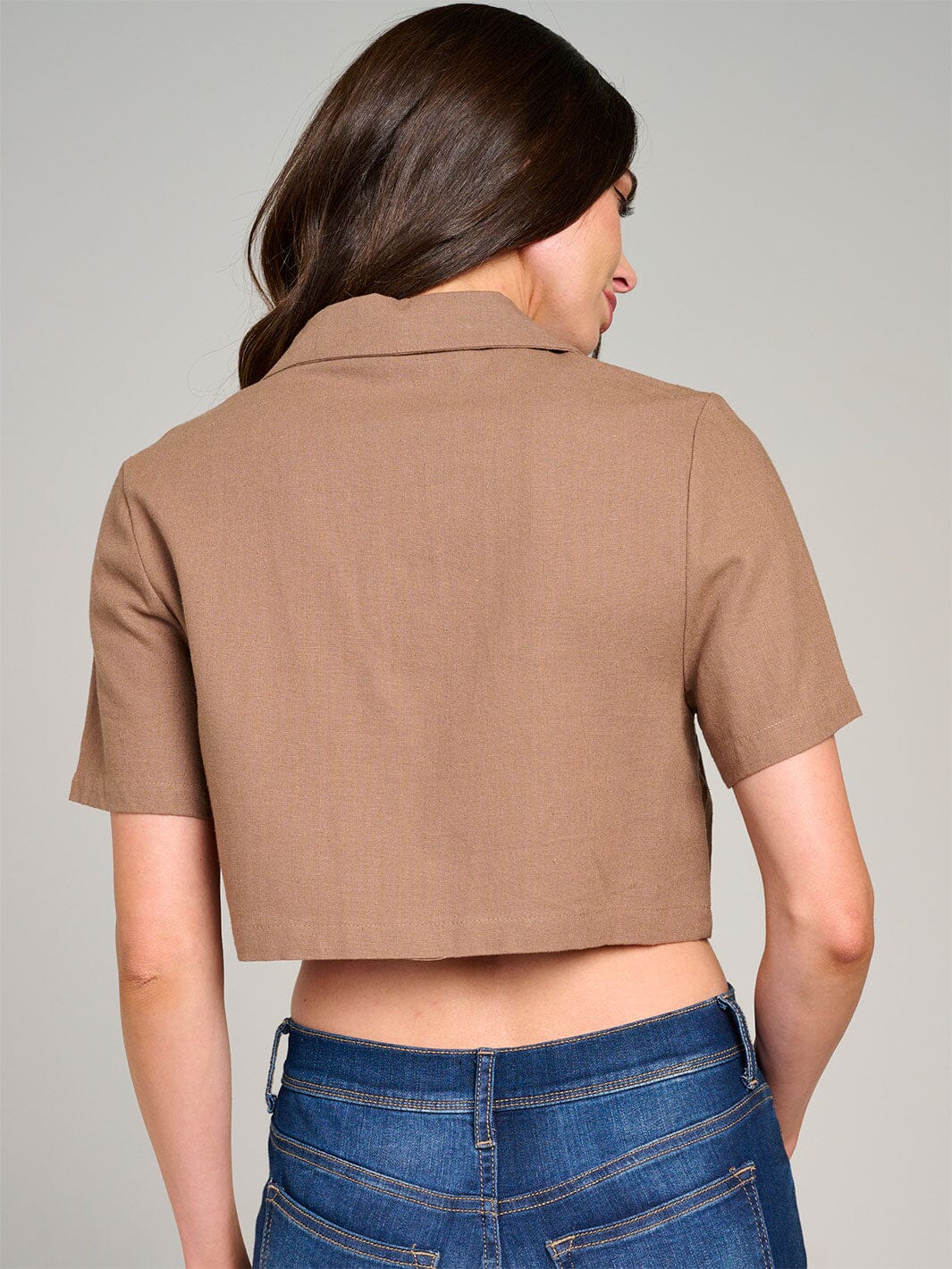 Linen Crop Top