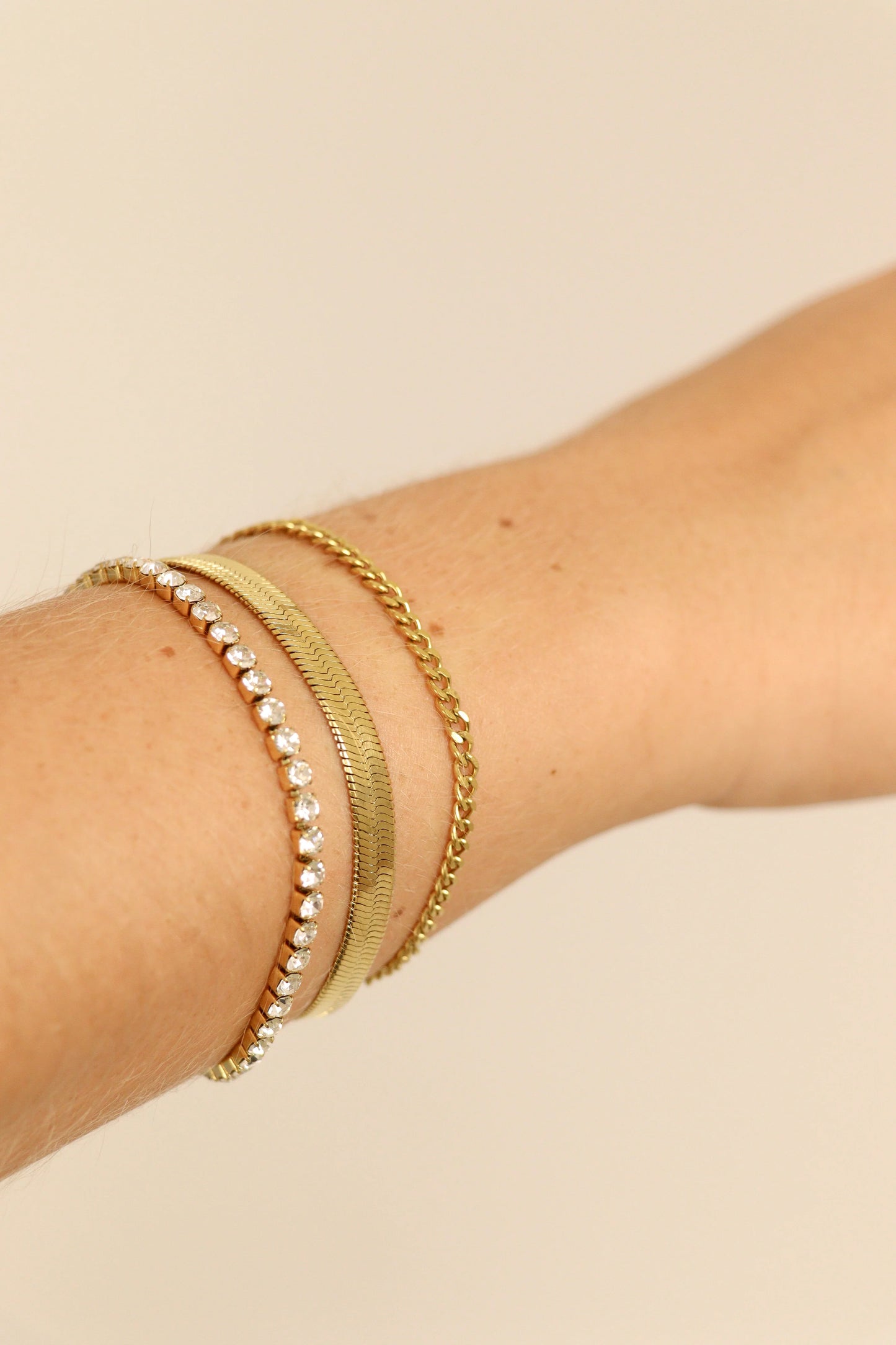Curb Chain Layering Bracelet