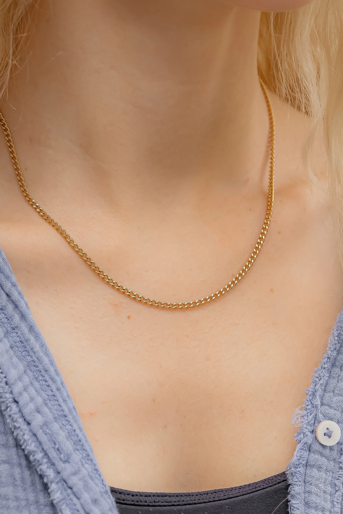 Curb Chain Layering Necklace