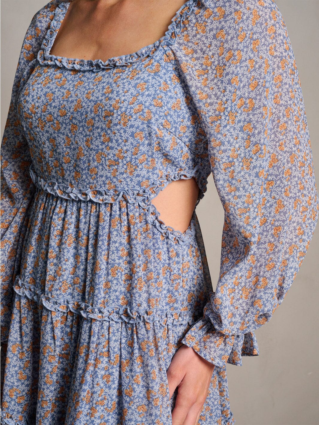Floral Cutout Dress