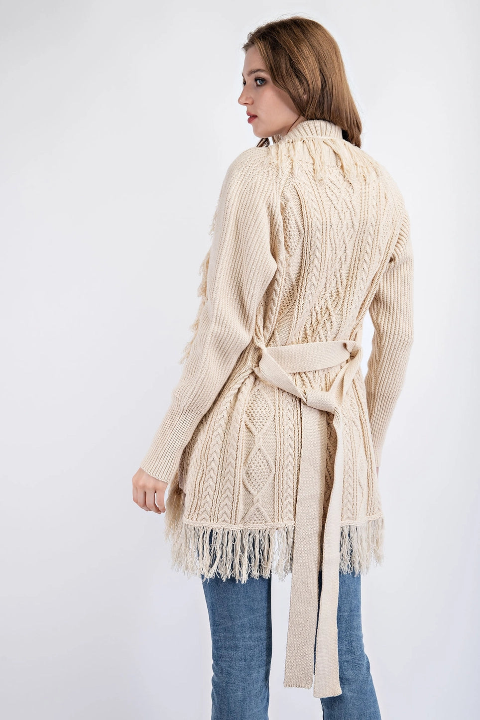 Fringe Knit Cardigan