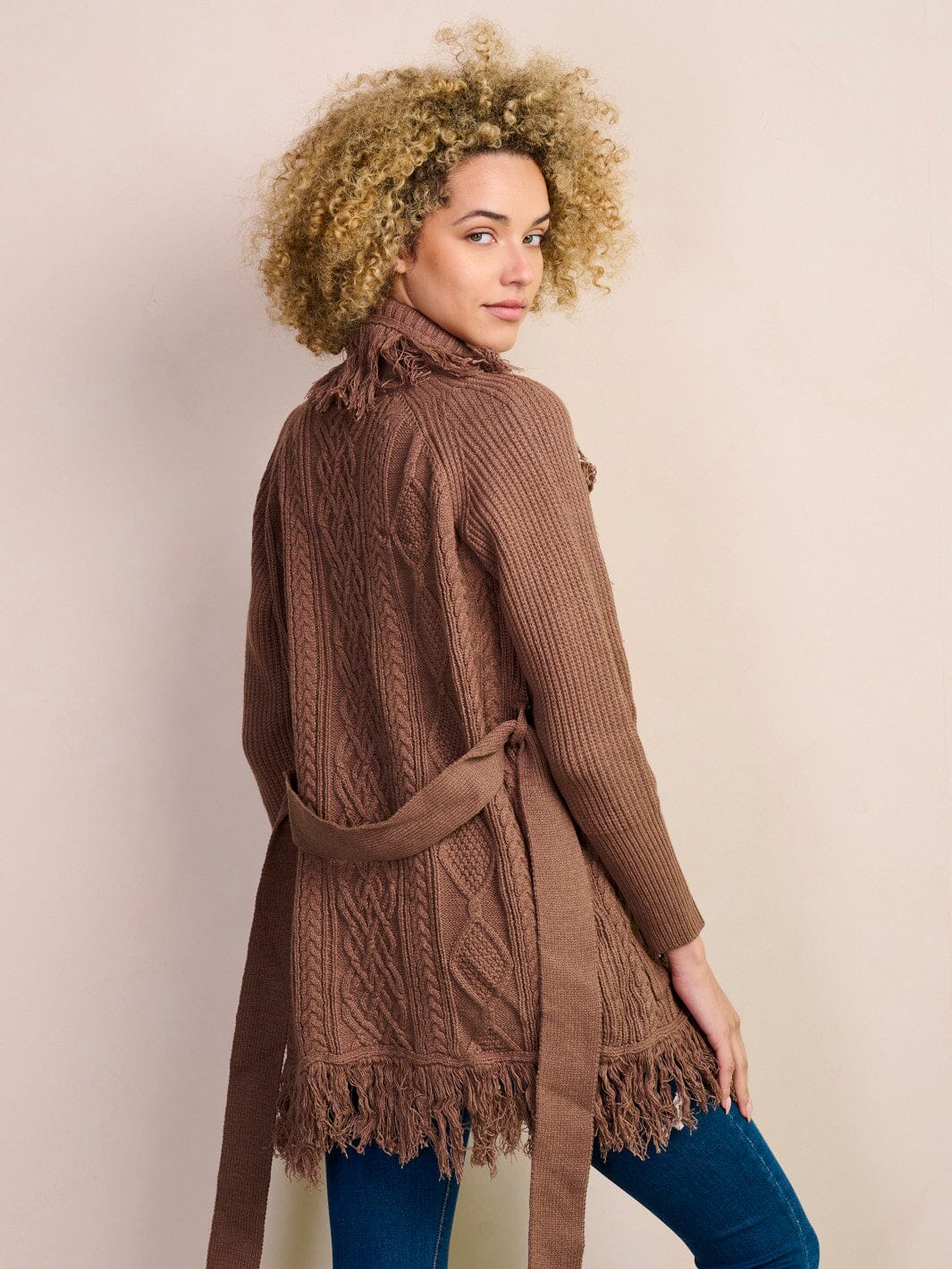 Fringe Knit Cardigan