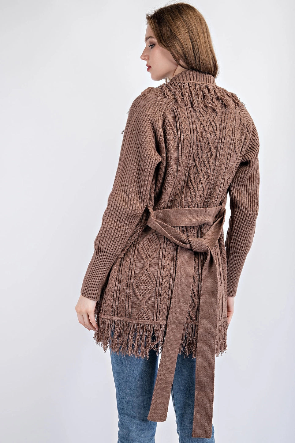 Fringe Knit Cardigan