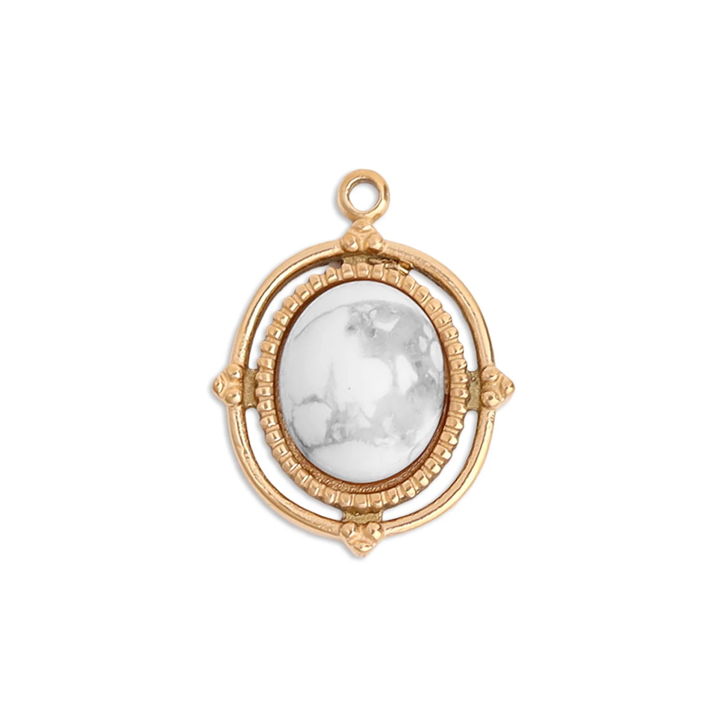 Howlite Charm