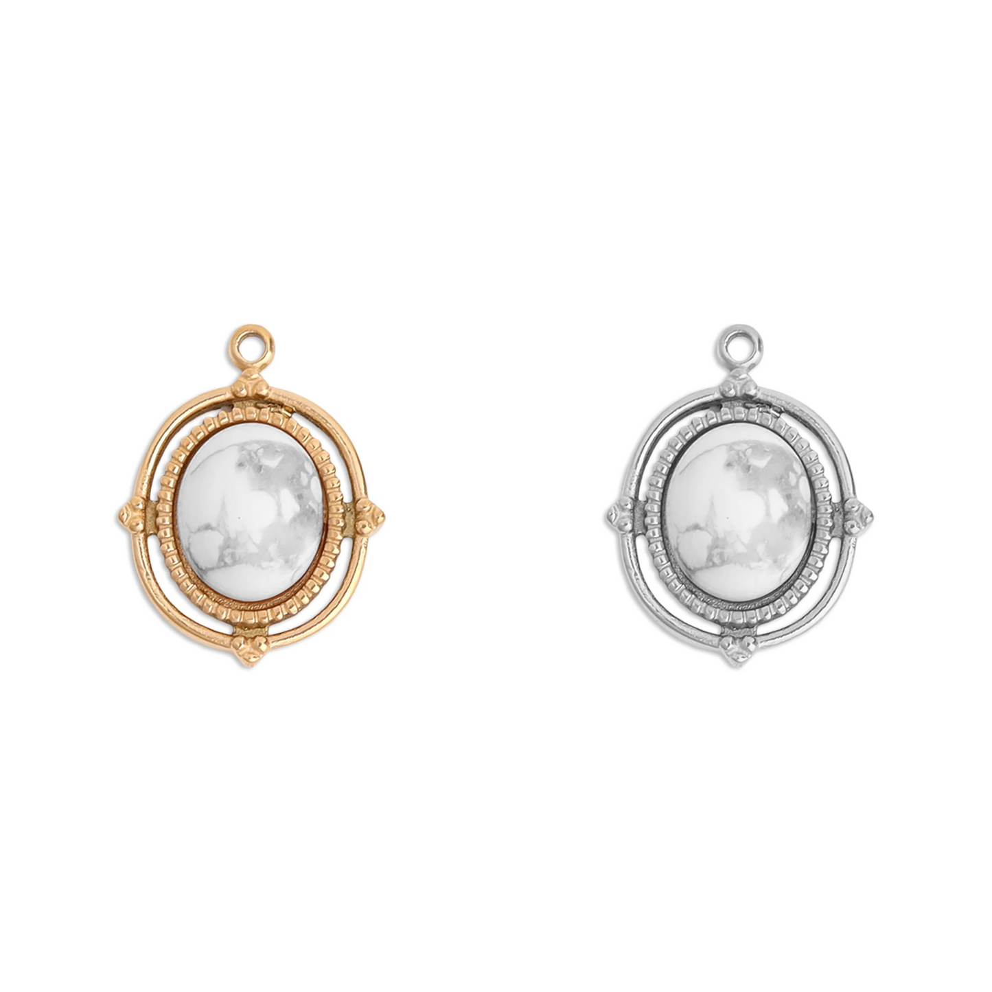 Howlite Charm