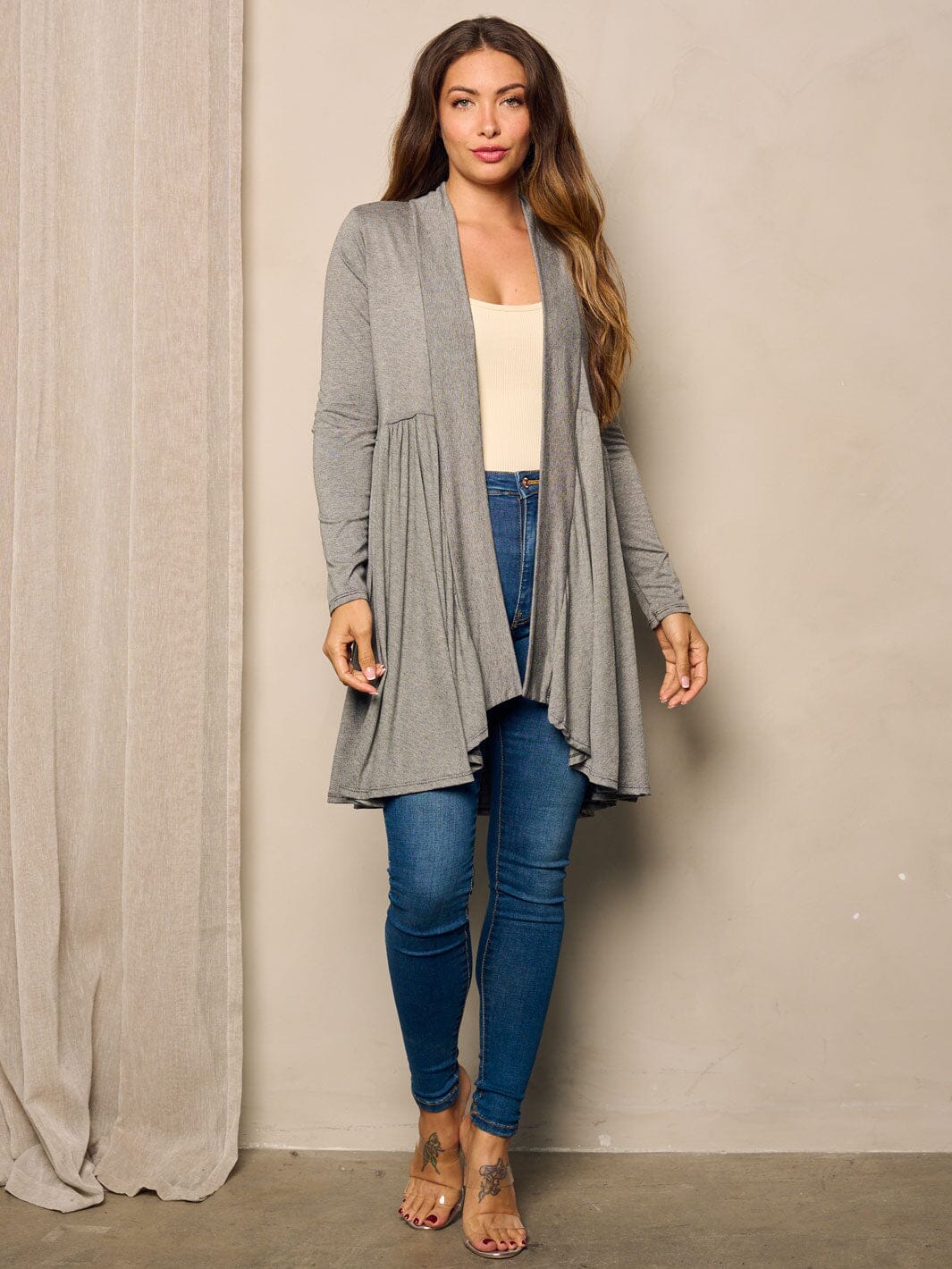 Ruffled Cardigan