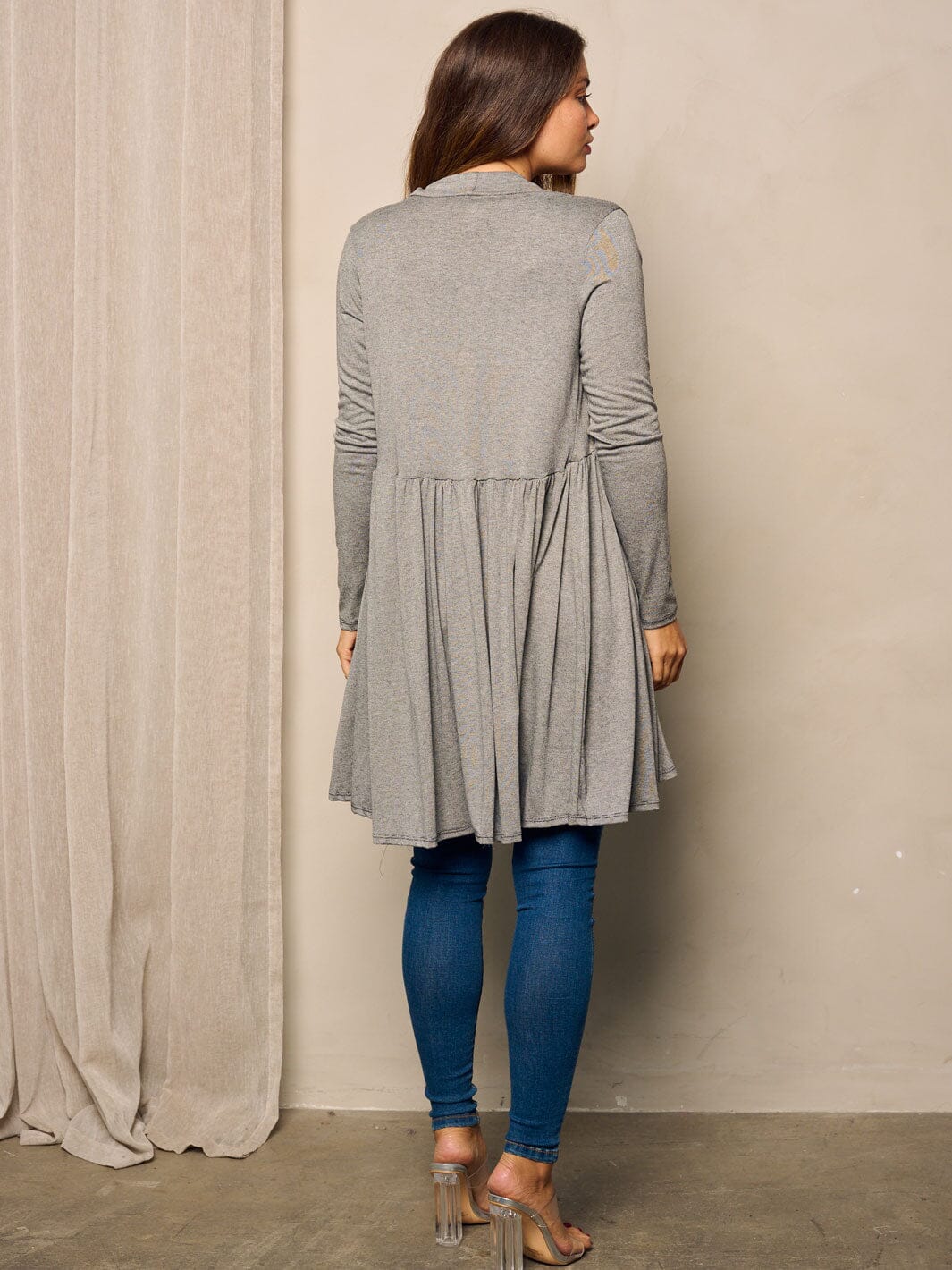 Ruffled Cardigan