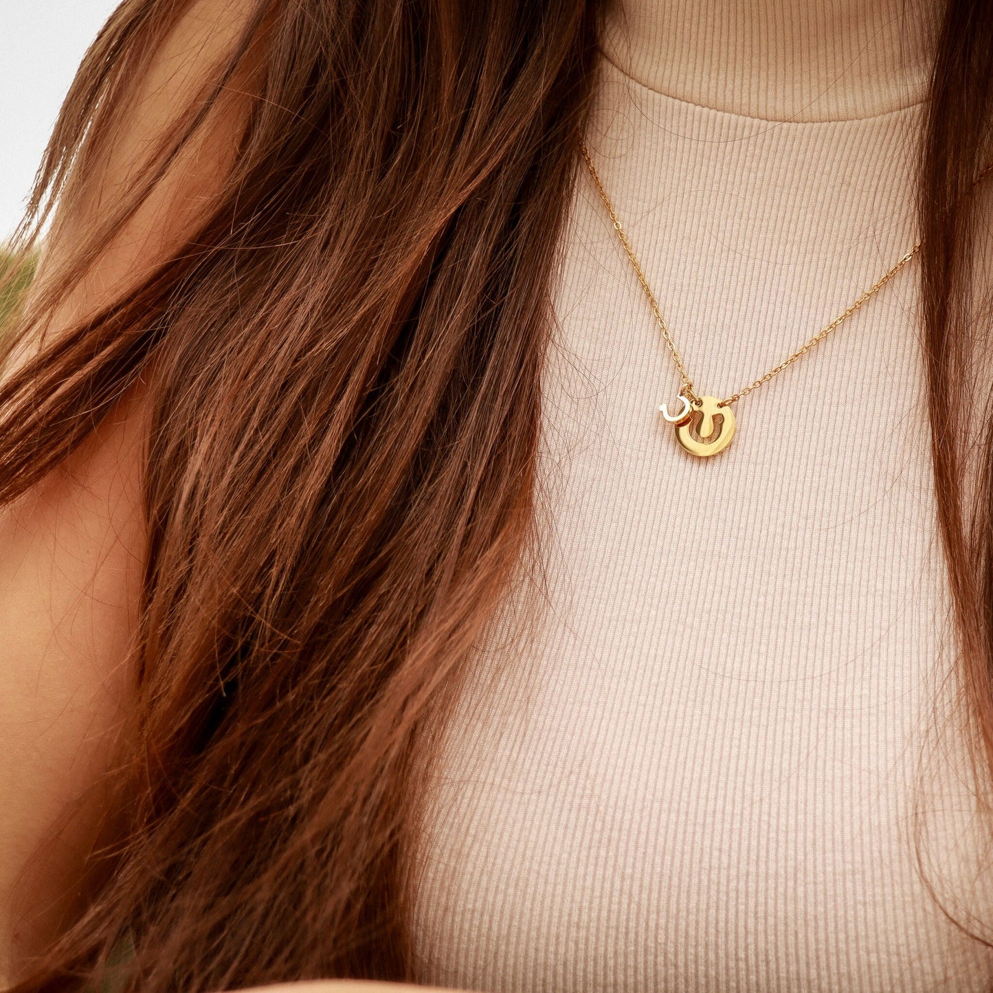 Horseshoe Cutout Necklace