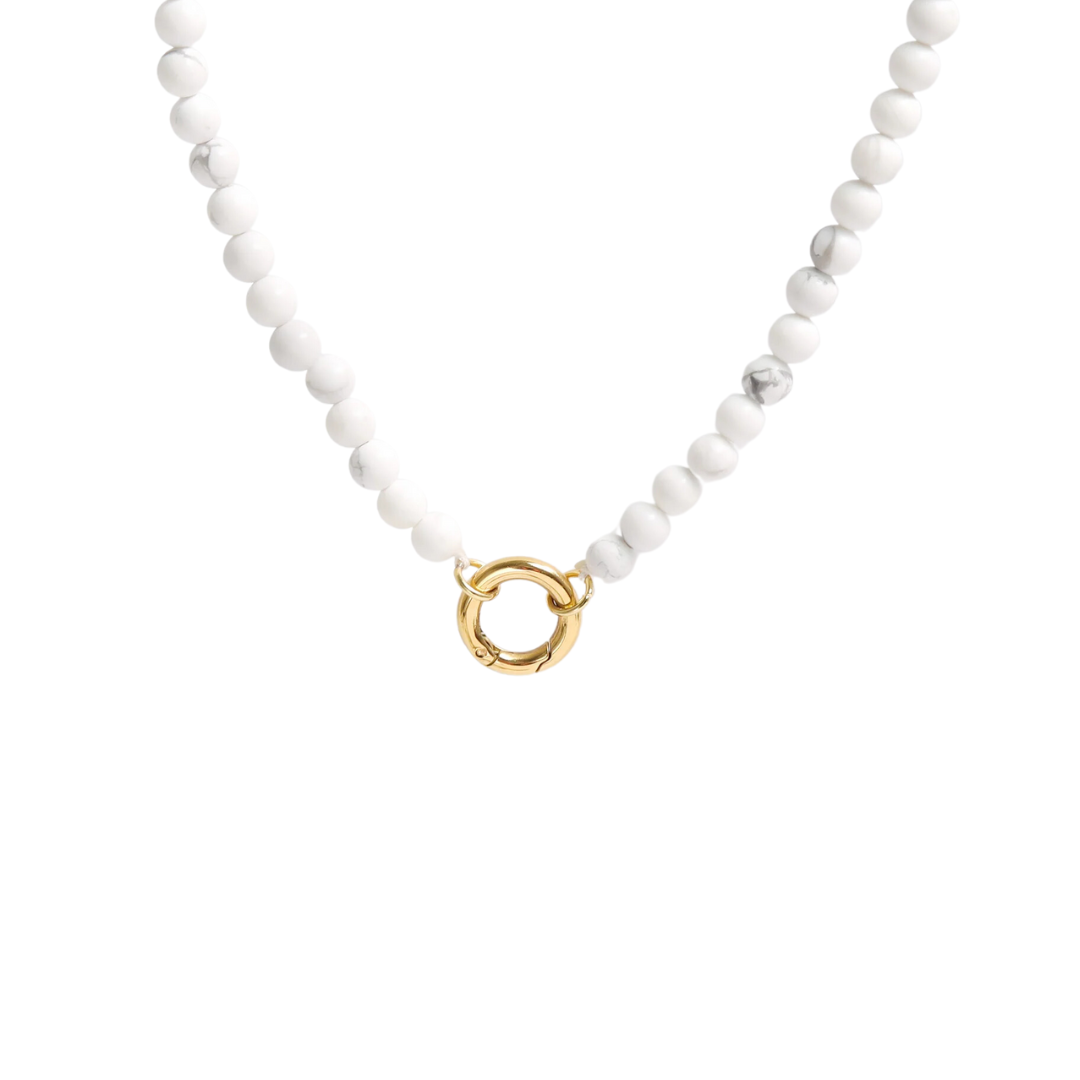 Howlite Charm Keeper Necklace