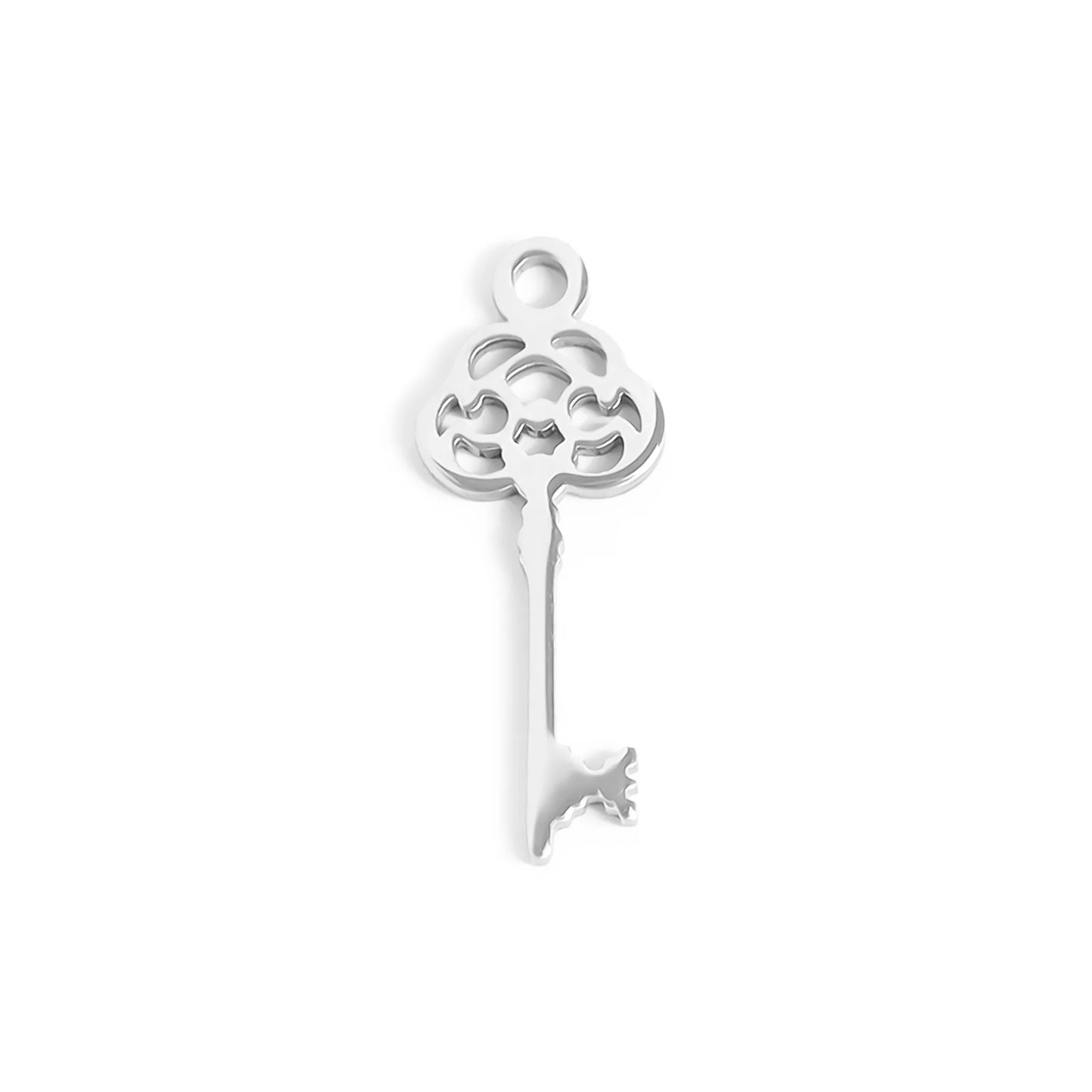 Fancy Flower Key Charm