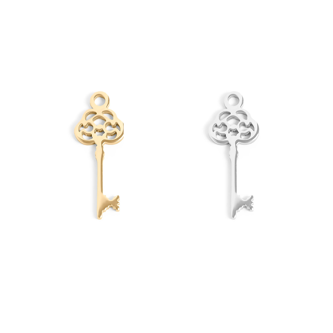 Fancy Flower Key Charm