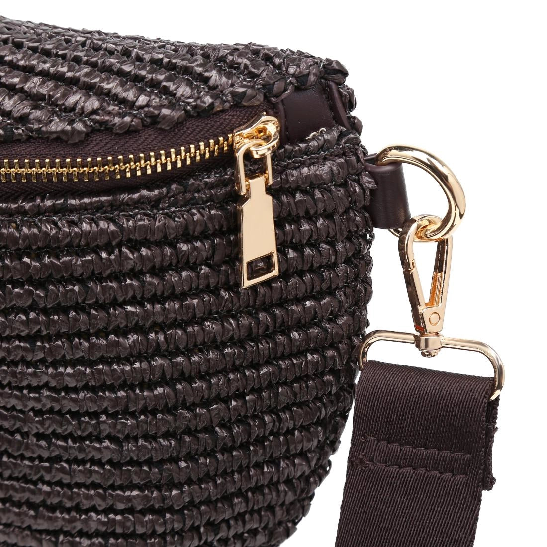 Large Woven Belt Bag