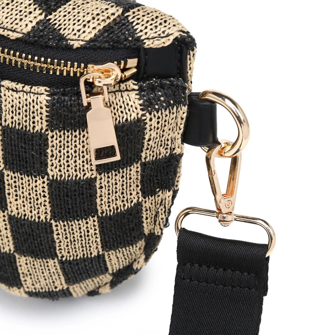 Large Checker Belt Bag