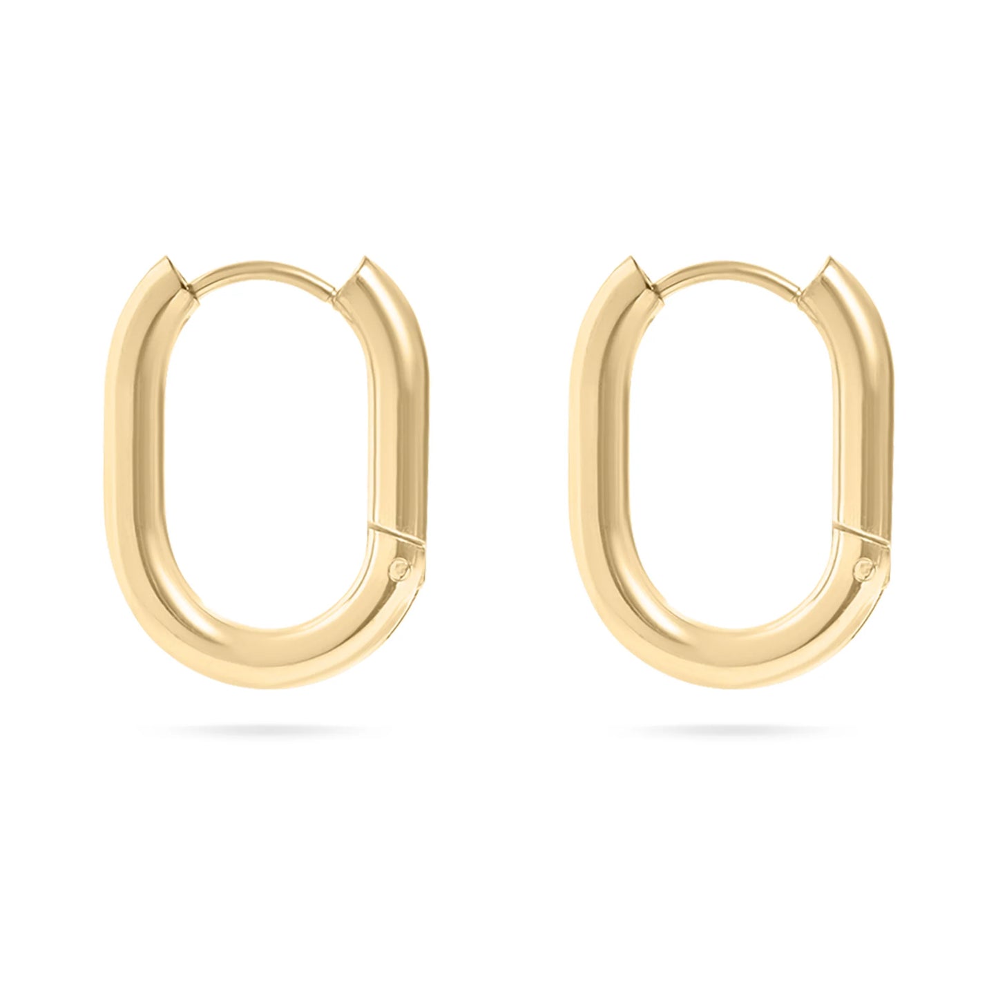 Oval Hoop Earrings