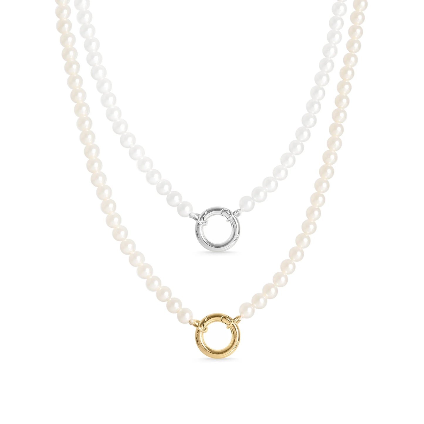 Pearl Charm Keeper Necklace