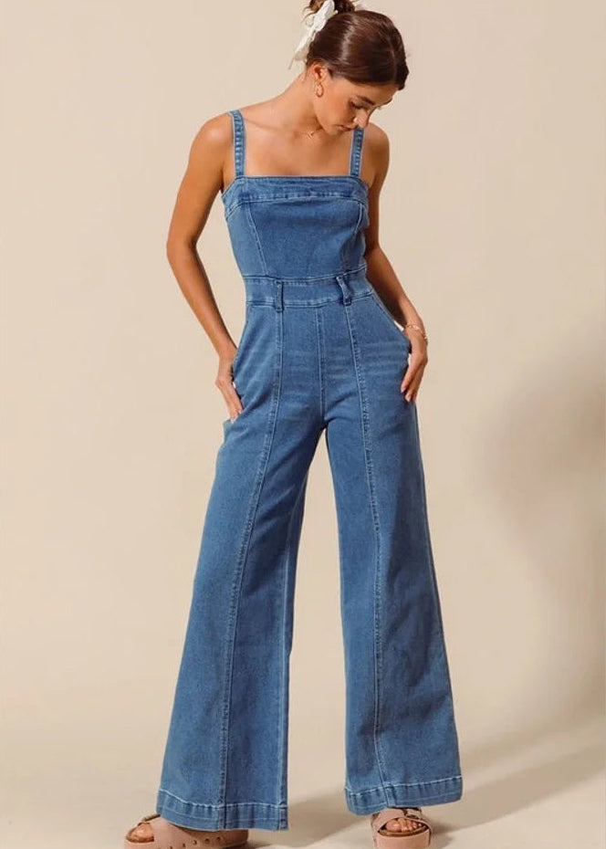 Retro Denim Jumpsuit
