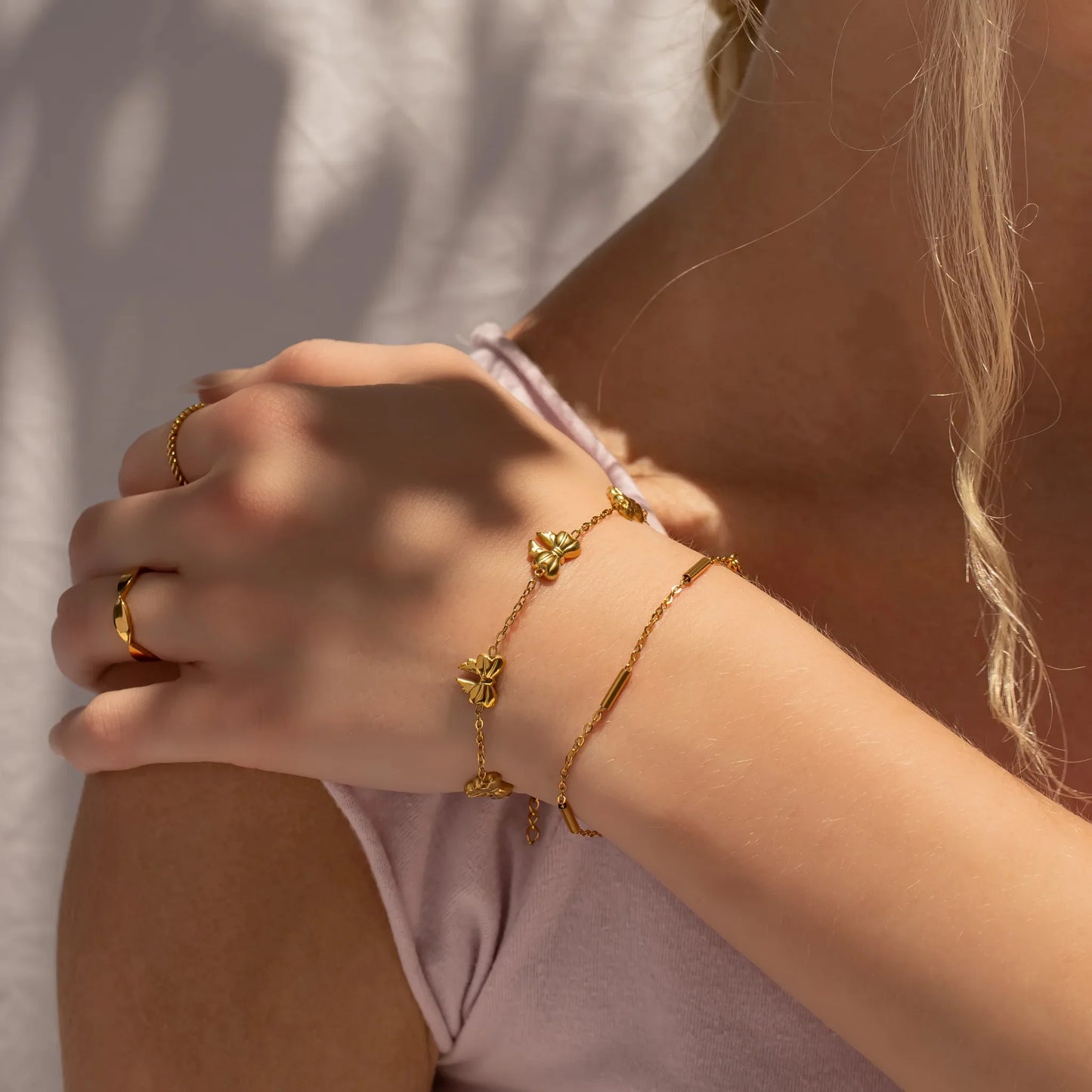 Satellite Bar Chain Bracelet