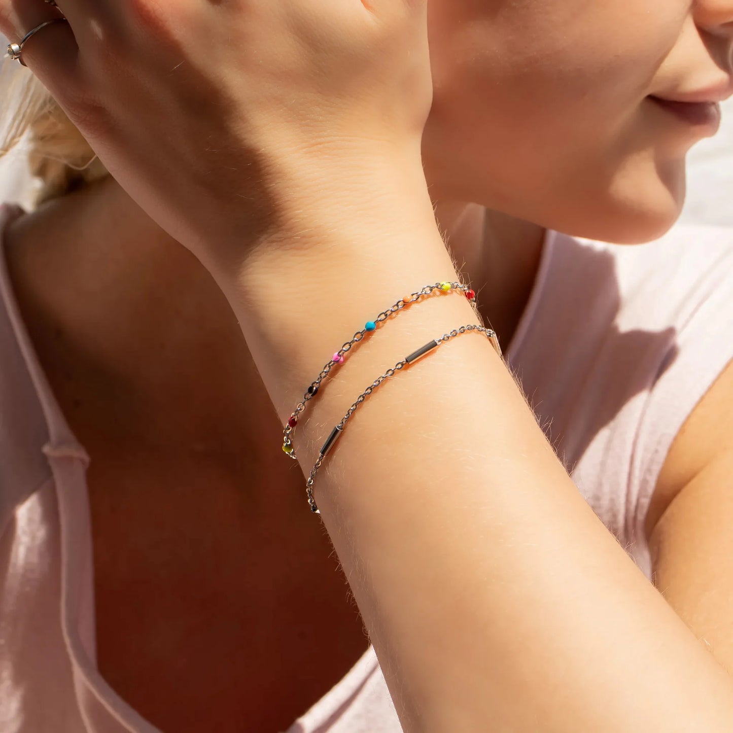 Satellite Bar Chain Bracelet
