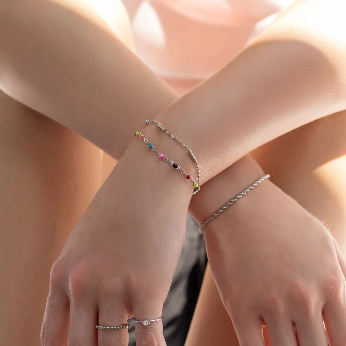 Satellite Bar Chain Bracelet