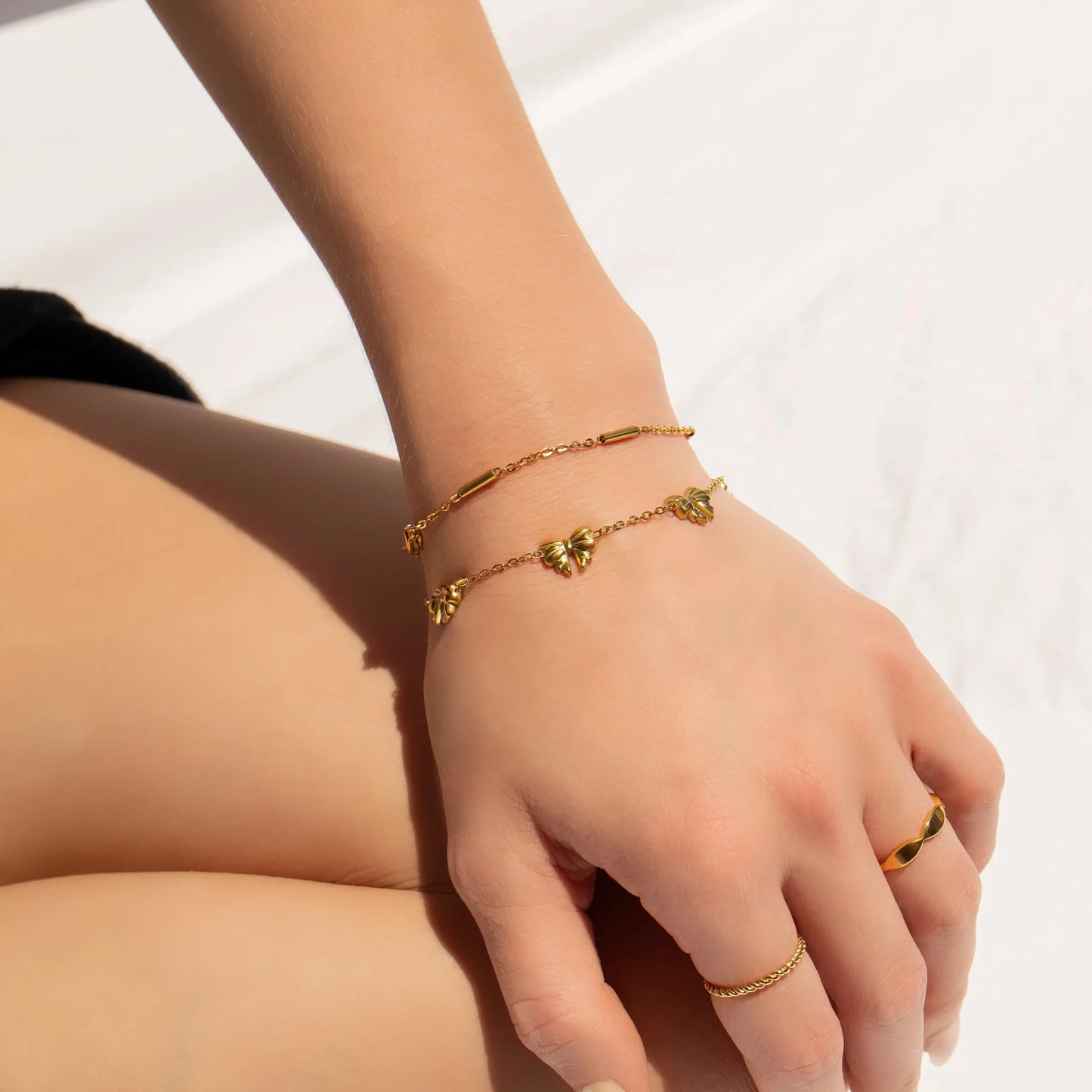 Satellite Bar Chain Bracelet