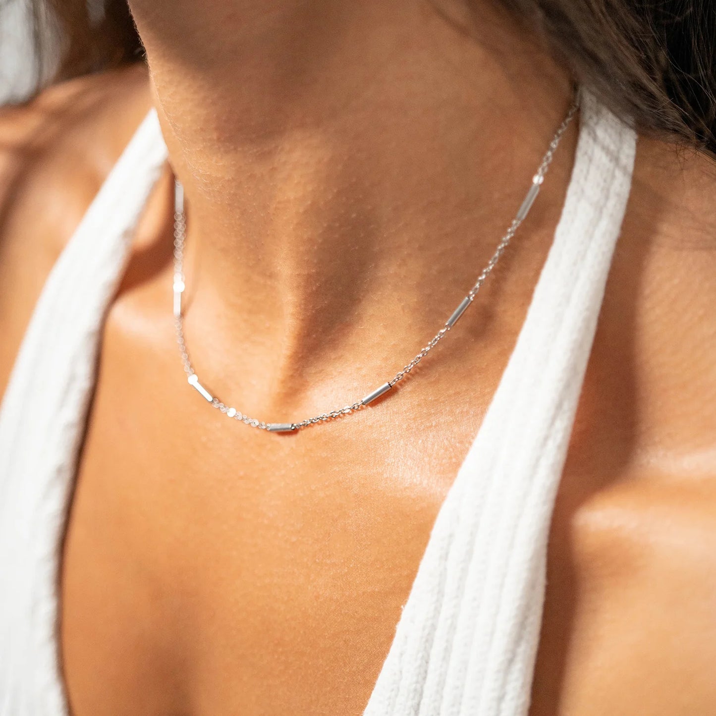 Satellite Bar Chain Necklace