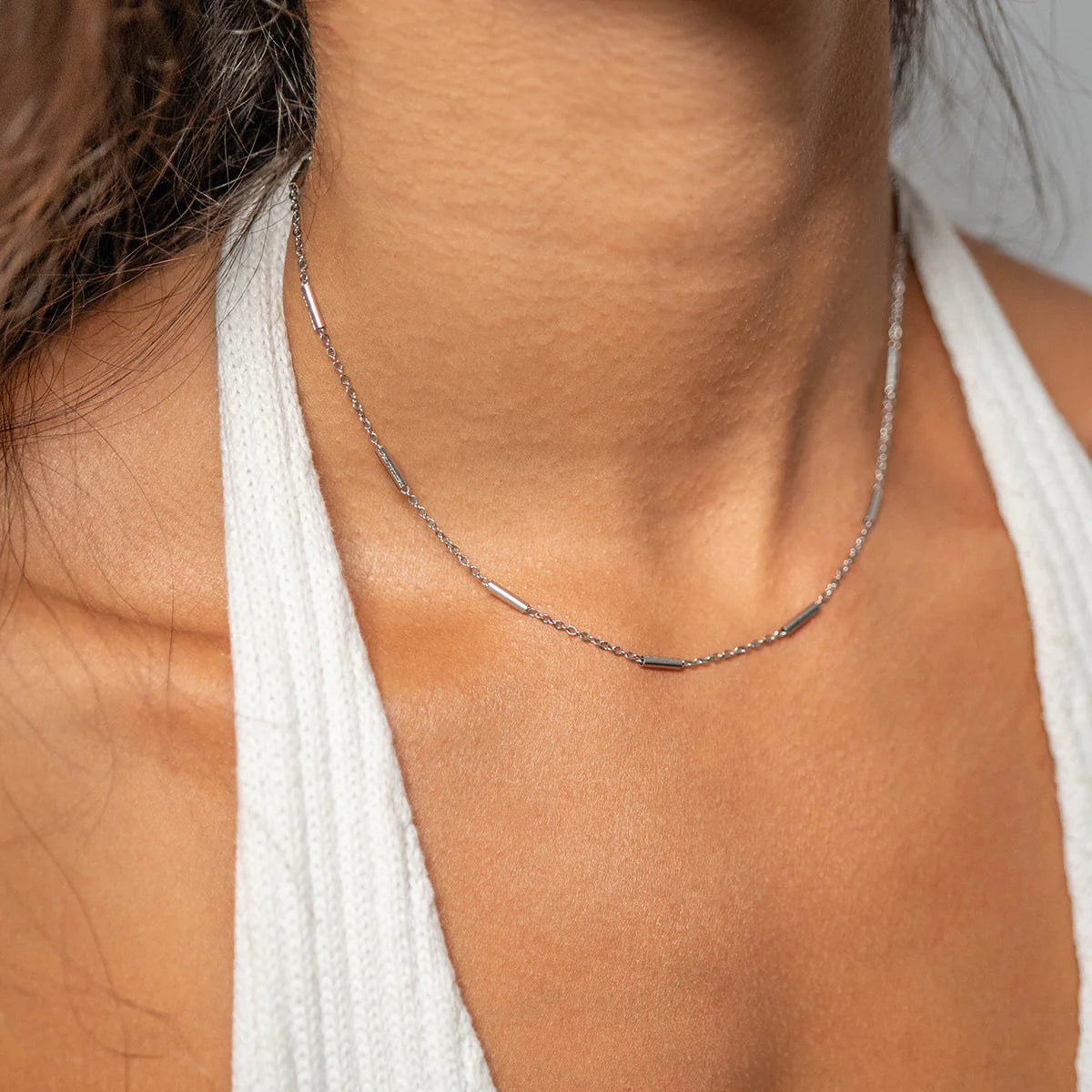 Satellite Bar Chain Necklace