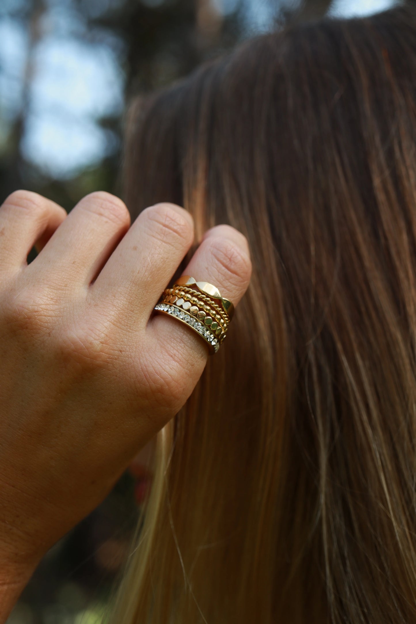 Sculpted Stackable Ring