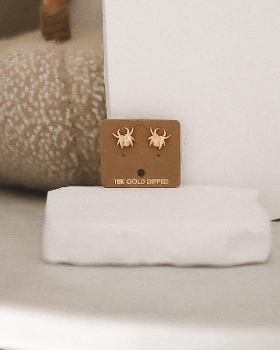 Mini Spider Stud Earrings