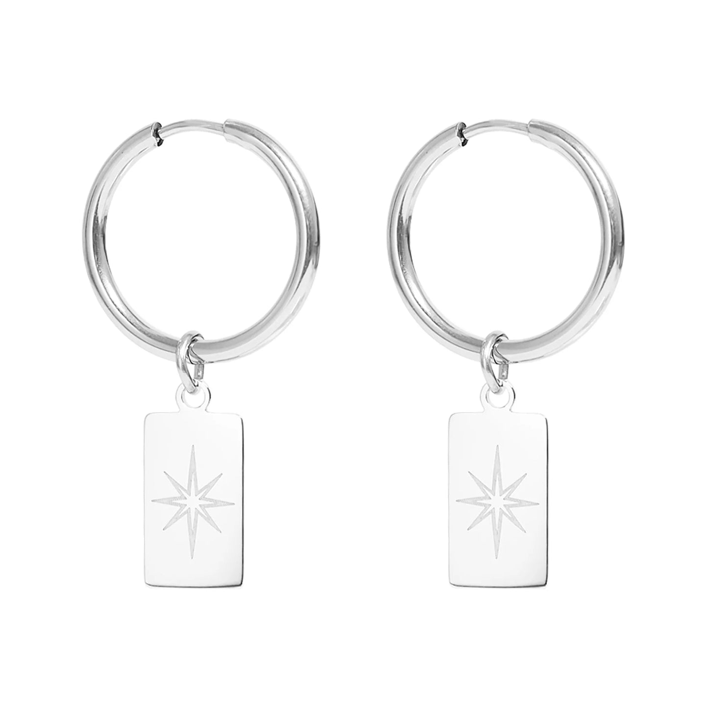Starburst Hoop Earrings