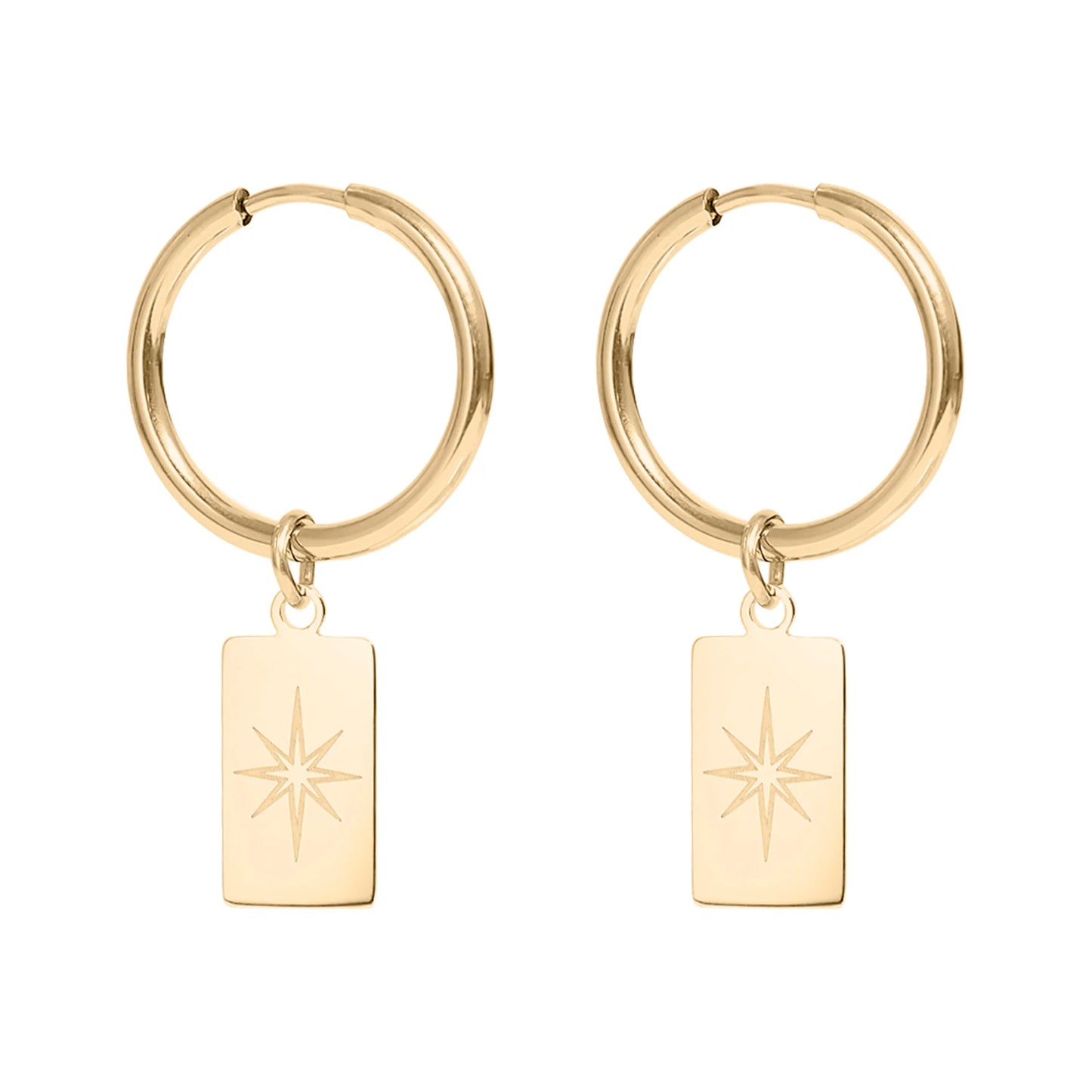 Starburst Hoop Earrings