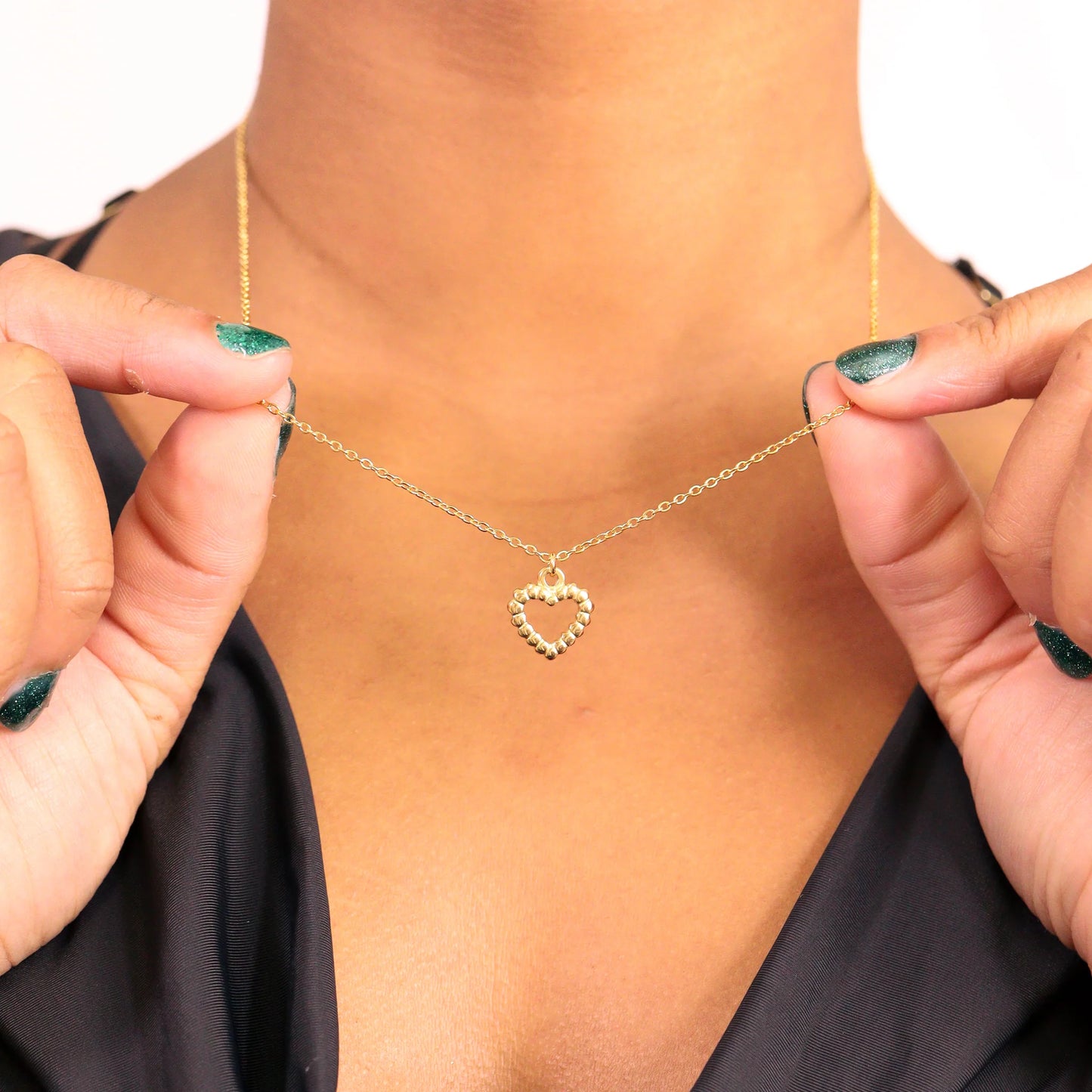 Textured Heart Charm