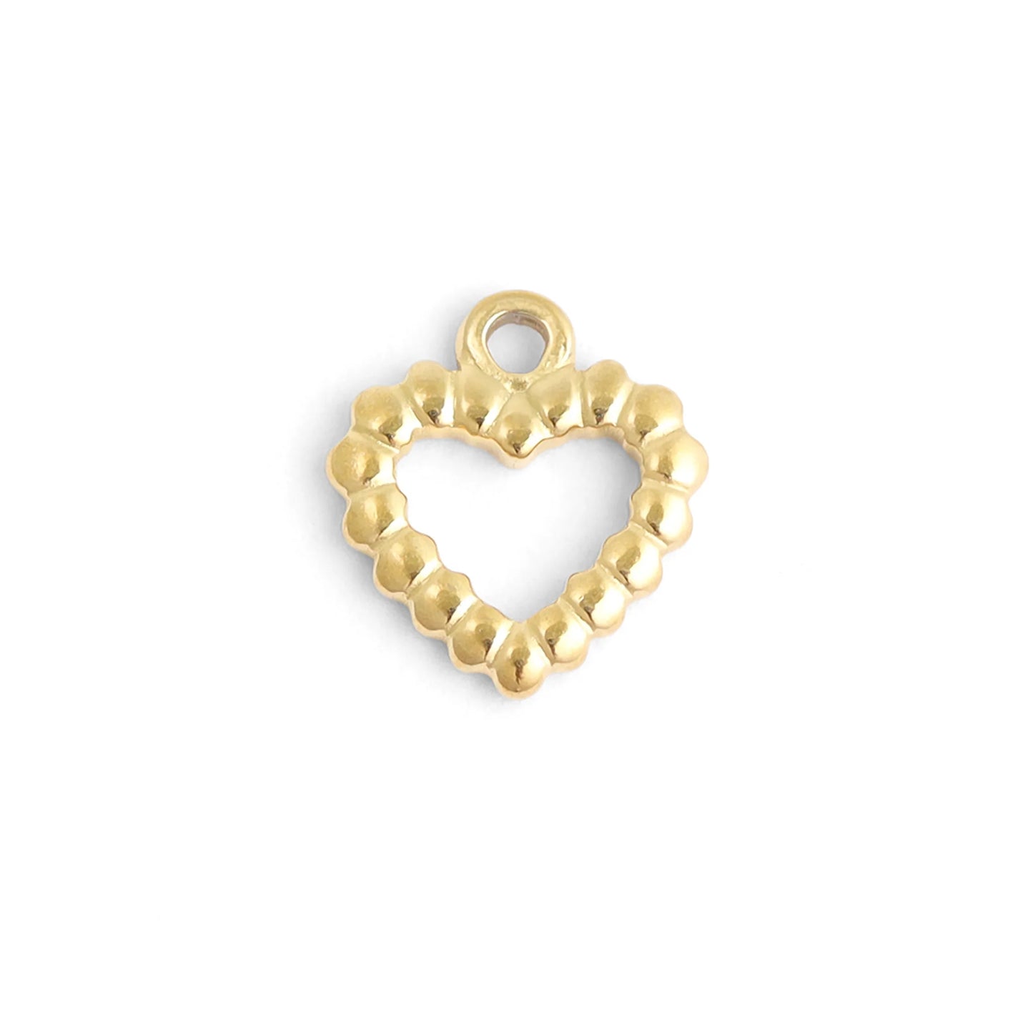 Textured Heart Charm