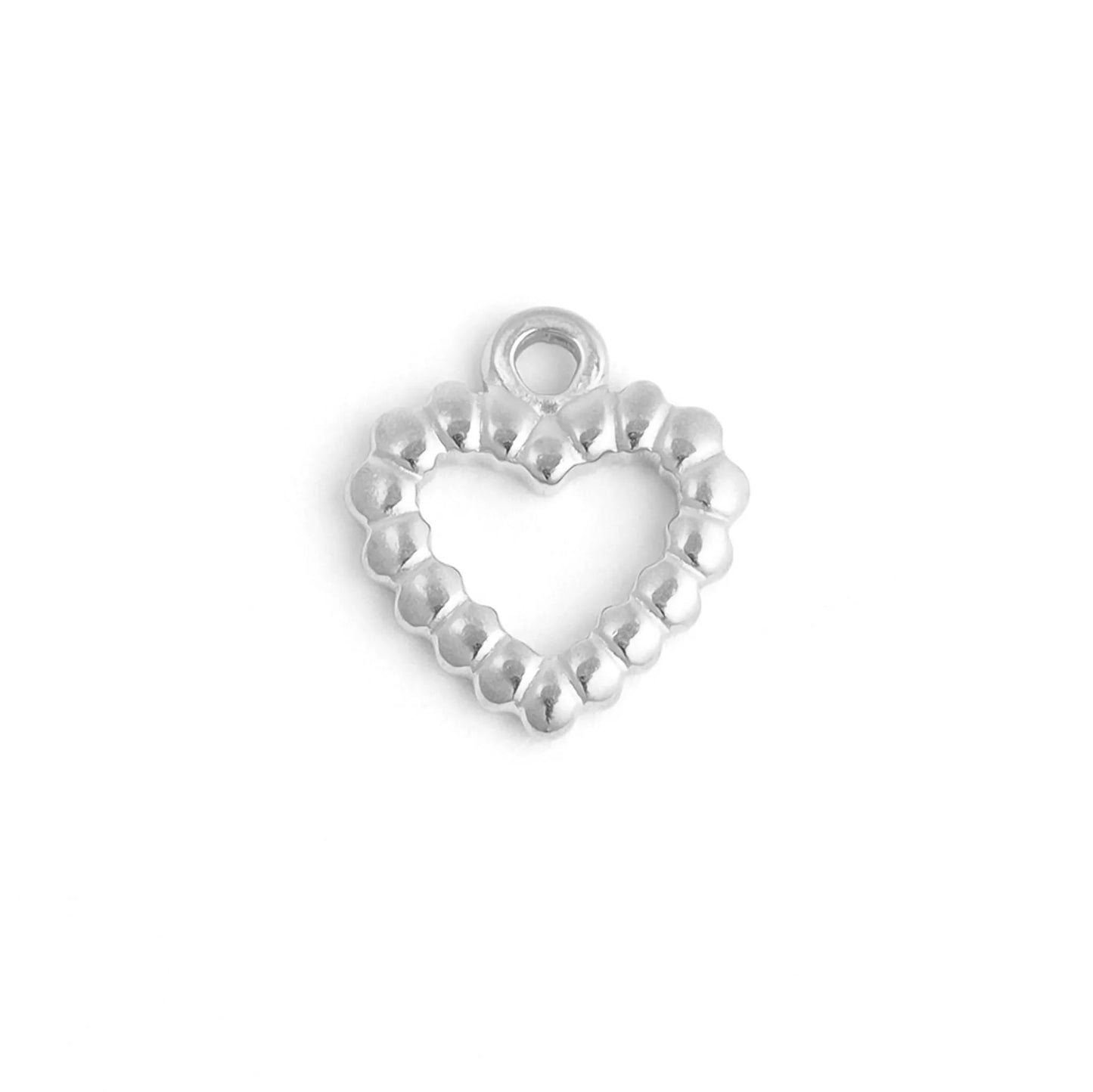 Textured Heart Charm