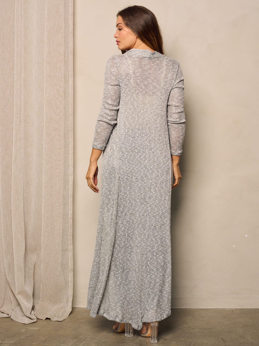 Maxi Open Front Cardigan
