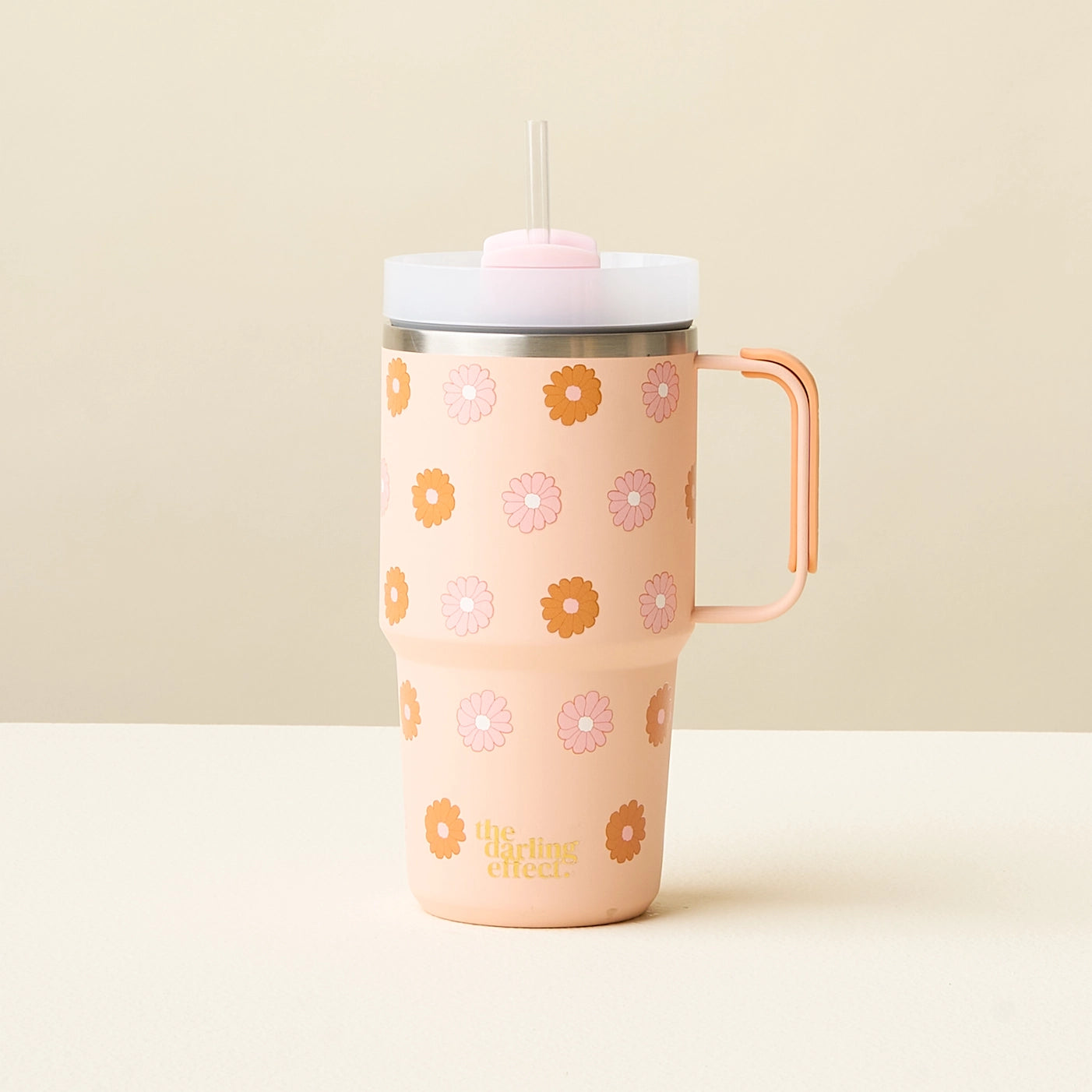 Daisy Peach 20 oz Lifestyle Tumbler