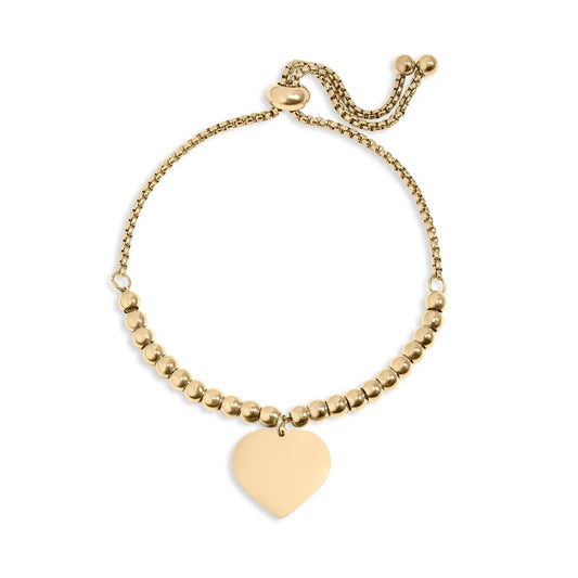 Adjustable Heart Beaded Bracelet
