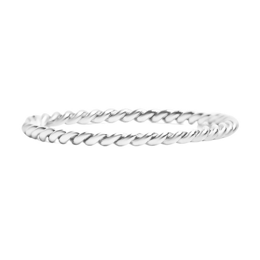 Braided Twisted Rope Ring