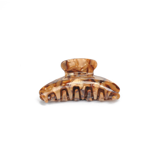 Brown Marble Hair Claw