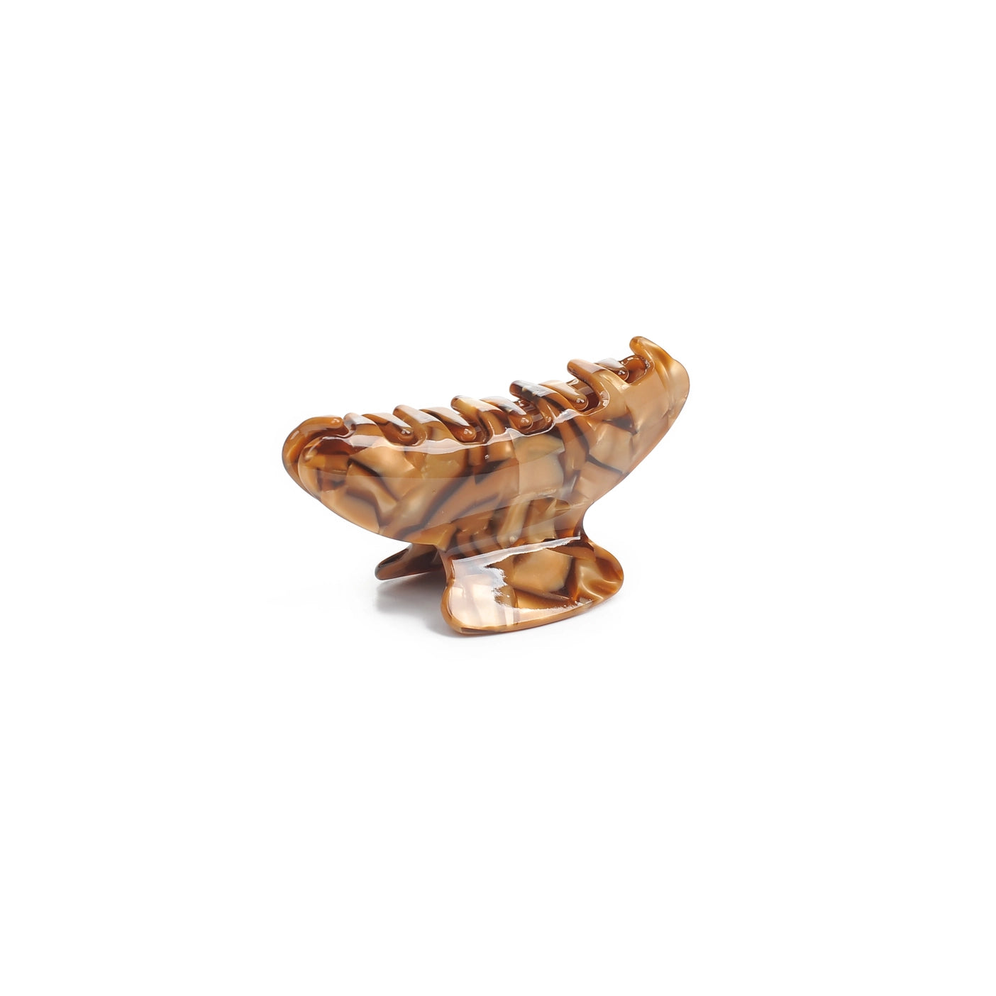 Brown Marble Hair Claw