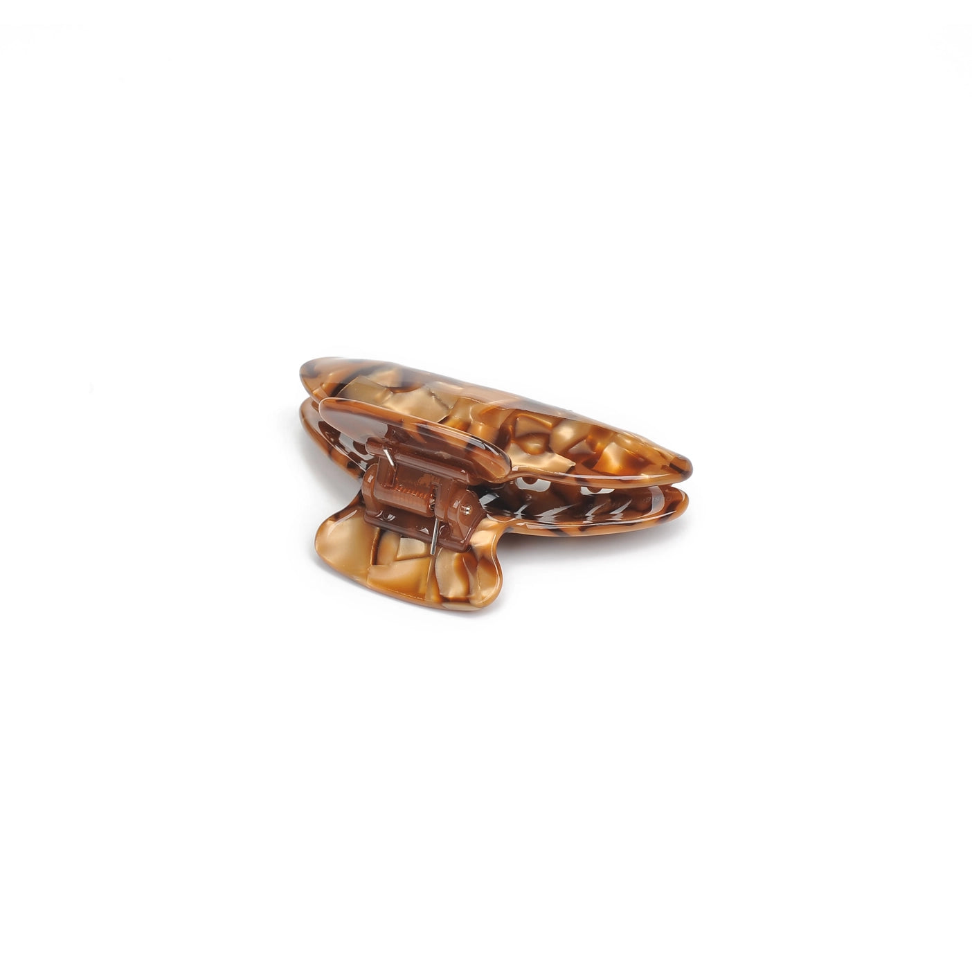 Brown Marble Hair Claw
